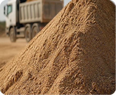 Sand processing material